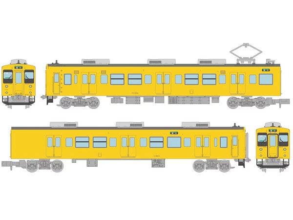 The Trains Collection JR 105 Series Improved 30N Renewal Car (Okayama Electric Railway Branch F02 Formation, Yellow) 2-Car Set