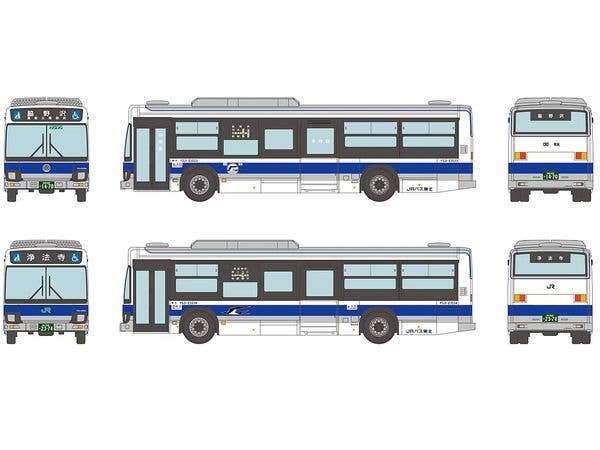 The Bus Collection JR Bus Tohoku JNR Reproduction Bus, Set Of 2, Current Paint