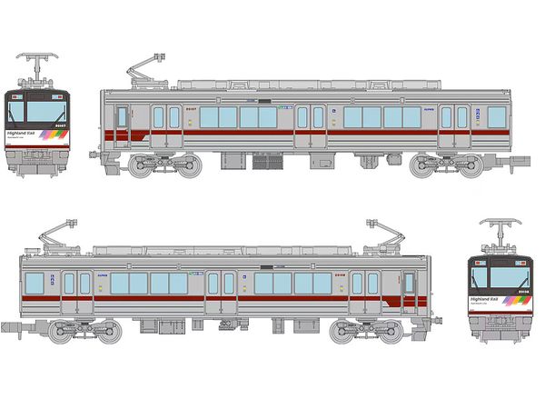 The Trains Collection Alpico Transportation Kamikochi Line 20100 Series TOBU x ALPICO Collaboration Train 2-Car Set