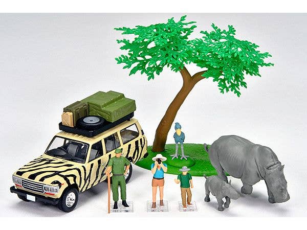 Kaiyodo x Tomica Limited Vintage Diocolle 64 #carsnap 31a Safari 3 (Includes Toyota Land Cruiser 60)