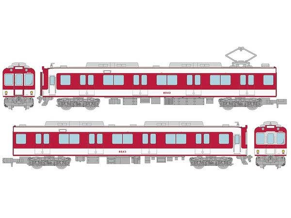 The Trains Collection Kintetsu Railway 8000 Series (Early Model, New Paint, With Side Stripe) 2-Car Set A