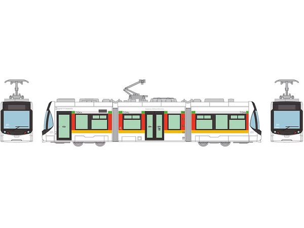 The Trains Collection Toyama Chiho Railway City Orbit Line T100 Type (4th Formation) Car No. 104