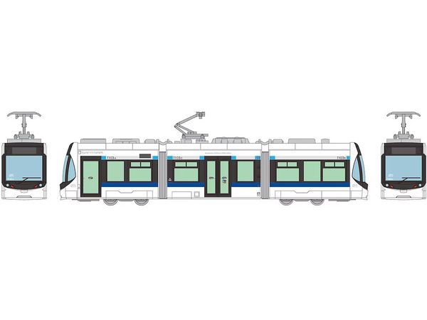 The Trains Collection Toyama Chiho Railway City Orbit Line T100 Type (3rd Formation) Car No. 103
