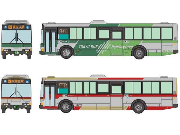 The Bus Collection Tokyu Bus Goodbye Shin-Yokohama-Mizonokuchi Line 2-Car Set