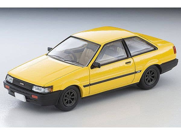 LV-N284f Toyota Corolla Levin 2-Door GT RS Watanabe Wheels Equipped (Yellow) 1983