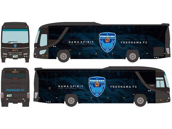 The Bus Collection Yokohama FC Team Wrapped Bus HAMASPIRIT