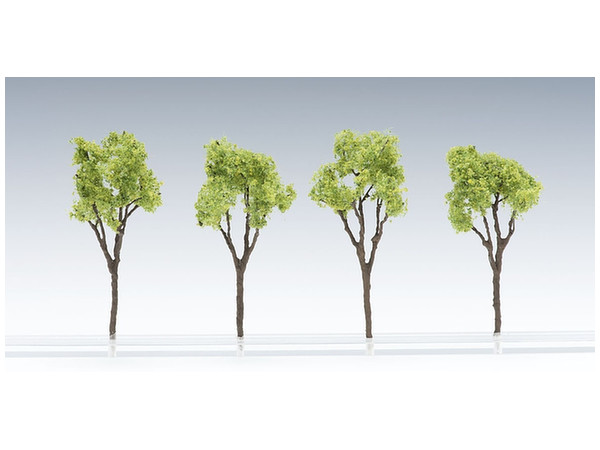 Evergreeen Broadleaf Tree (Light Green, Set of 4)