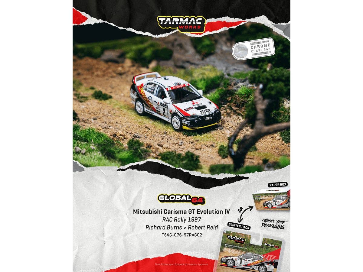 Mitsubishi Carisma GT Evolution IV RAC Rally 1997 Richard Burns / Robert Reid