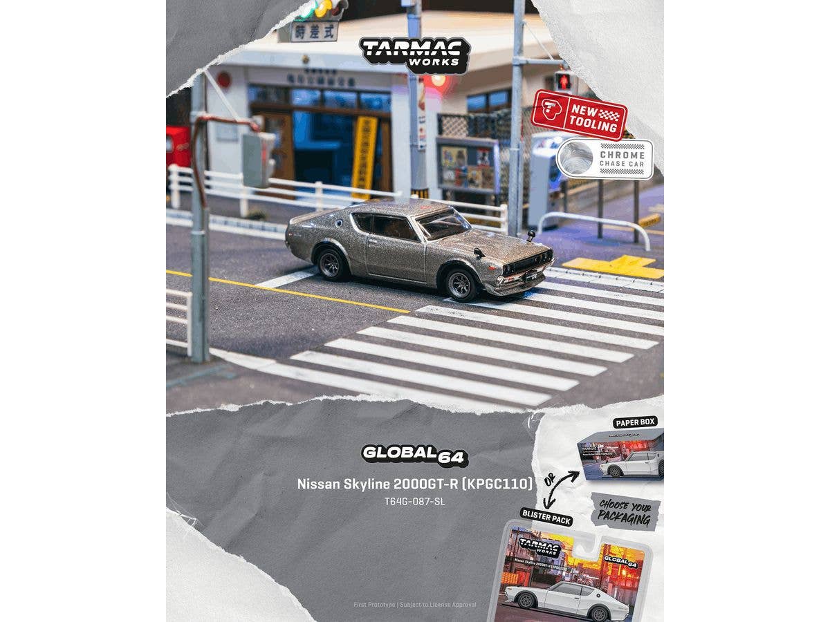 Nissan Skyline 2000GT-R (KPGC110) Silver