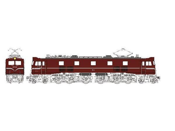 JNR Class EF5861 (Regular Service, Crimson/Tame-iro), Painted Complete Model