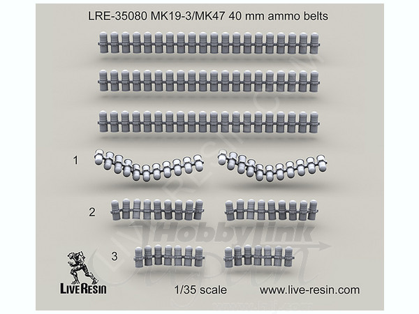 MK19-3/MK47 40mm Ammo Belts