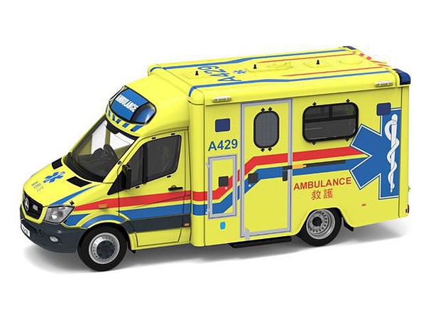 Tiny City No.159 Mercedes-Benz Sprinter HKFSD Ambulance (A429)
