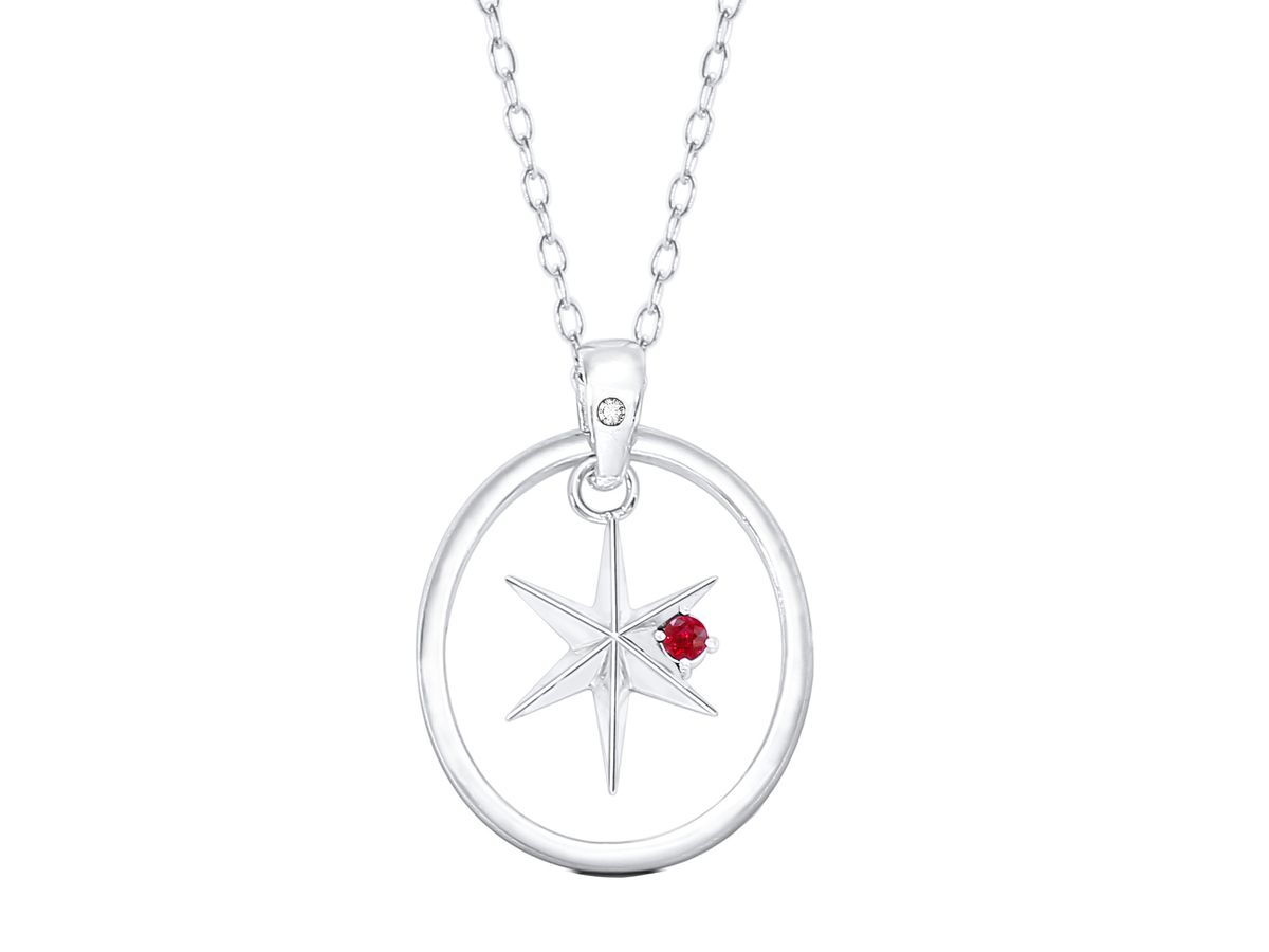 Oshi no Ko: Star Silver Necklace With Natural Stone Ai