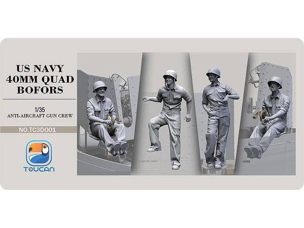 US Navy 40mm Quad Bofors Anti-Aircraft Gun Crew 1