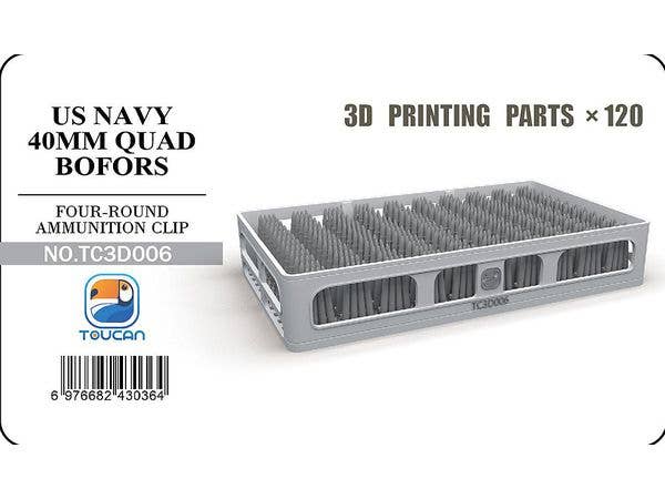 US Navy 40mm Quad Bofors Four-Round Ammunition Clip