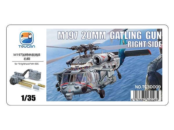 M197 20mm Gatling Gun Right Side for Nighthawk MH-60S
