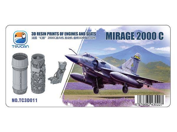 Mirage 2000 C 3D Resin Prints Of Engines And Seat