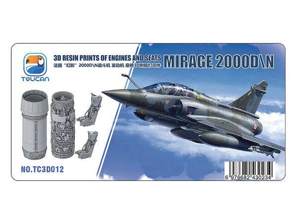 3D Resin Prints of Engines and Seats Mirage 2000D\N