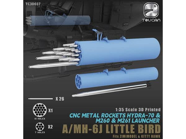 Metal Hydra 70 Rocket & 3D Printed M260 / M261 Rocket Launcher