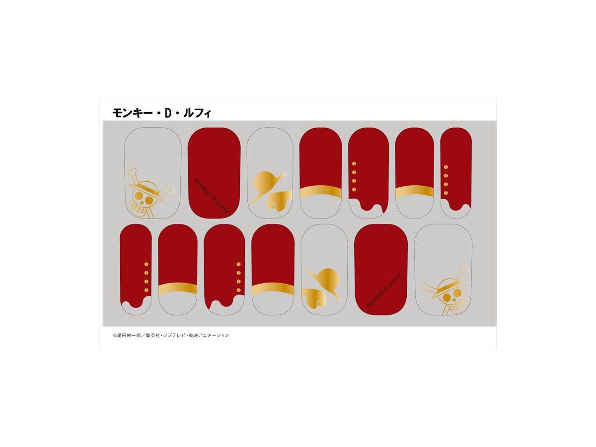 One Piece: Gel Tapine Nail Sticker Monkey D. Luffy