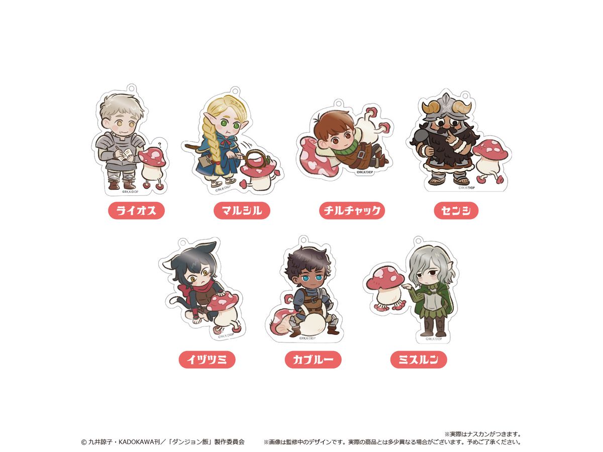 Delicious In Dungeon: Waiwai Acrylic Keychain 1Box 7Pcs