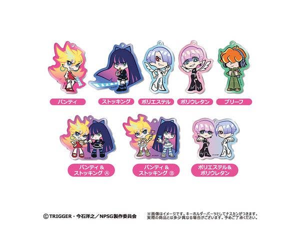 New PANTY & STOCKING with GARTERBELT - Fun Acrylic Keychains - 1 Box (8pcs)