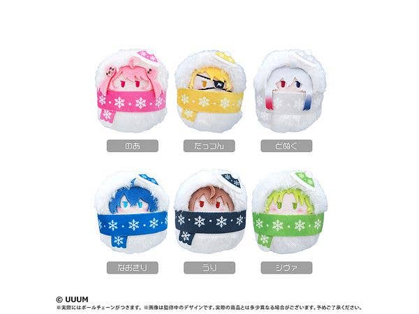 Colorful Peach Walnut Plush Toy - Snowman Ver. Vol.2 - 1 Box (6 pieces)