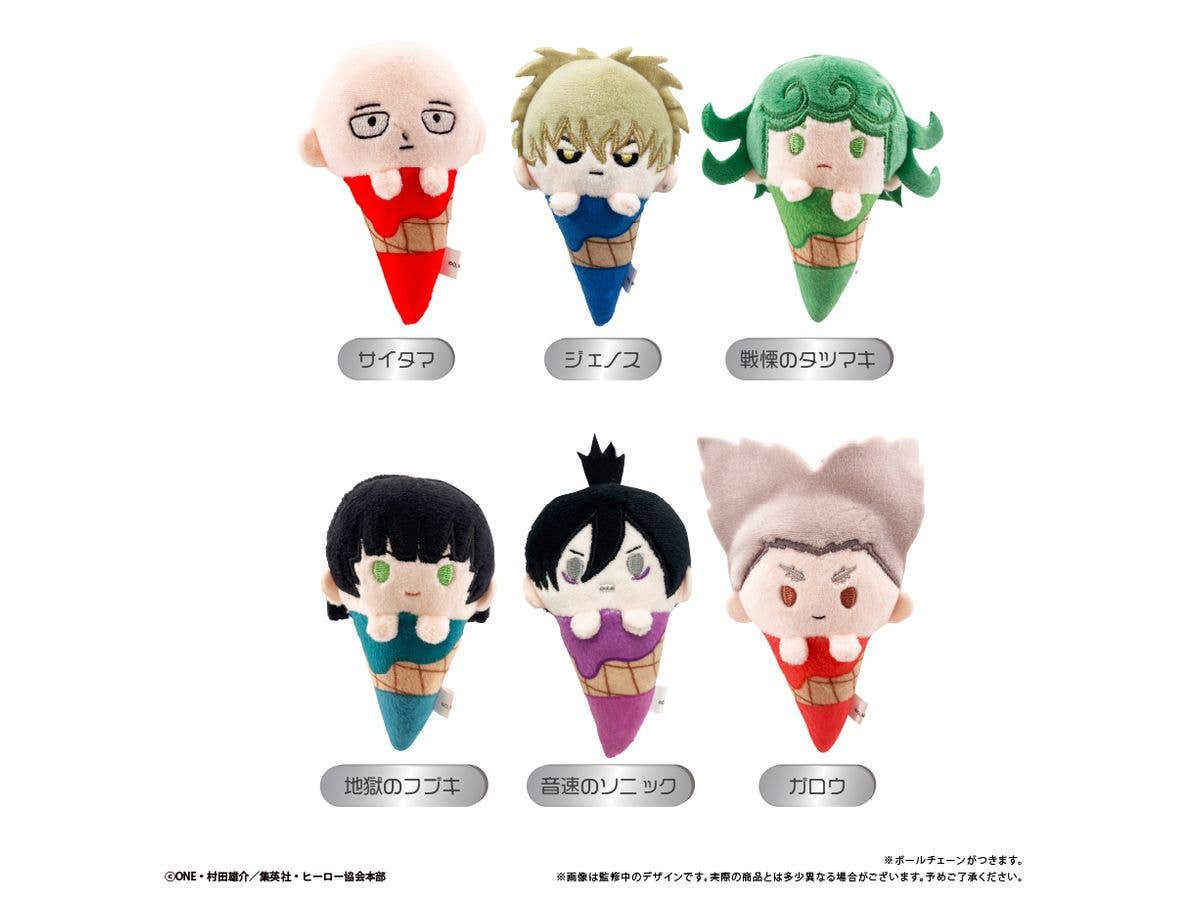 One Punch Man: Ice Tapi Plushie 1 Box 6Pcs