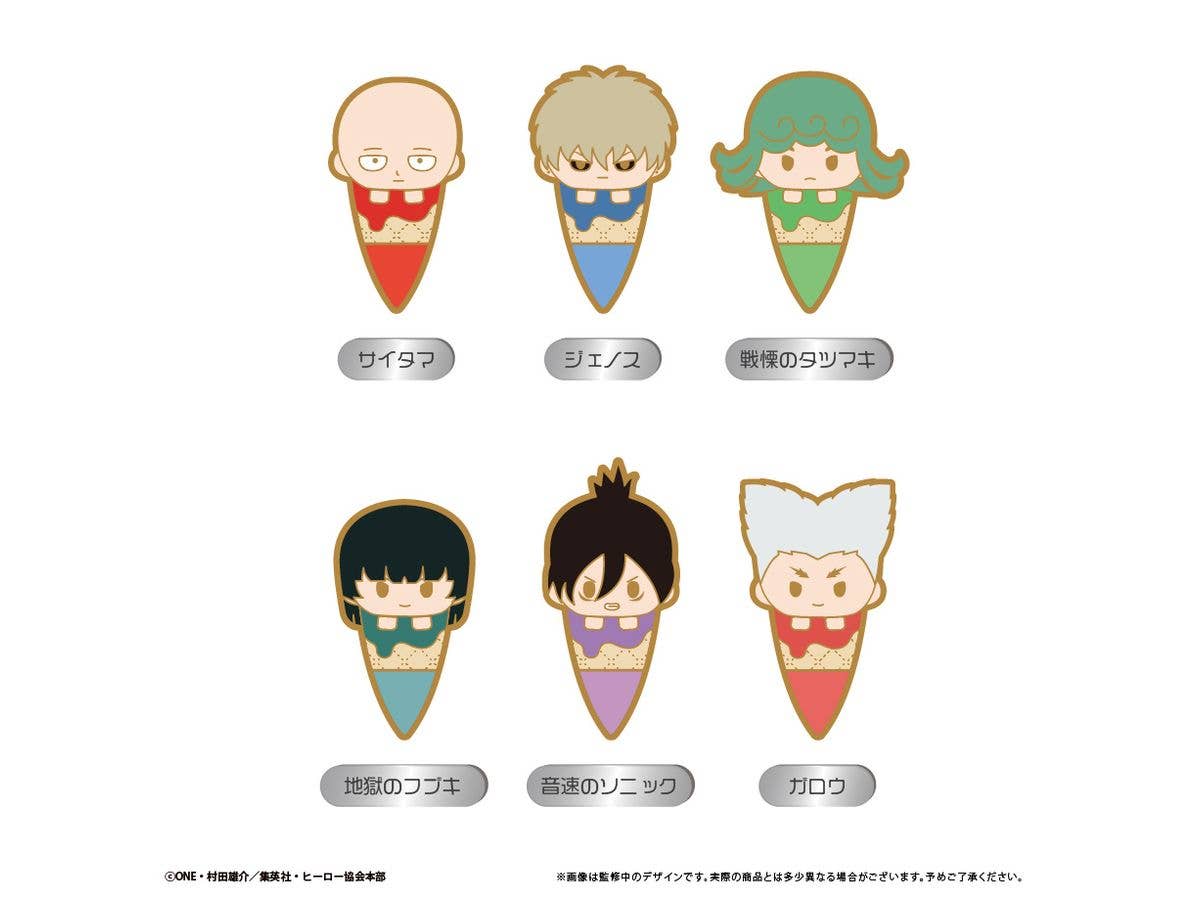 One Punch Man: Ice Tapi Pins 1 Box 6 Pieces
