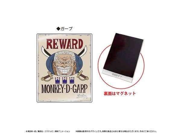 ONE PIECE: Cross Guild Wanted Poster Acrylic Magnet Vol. 6 Garp