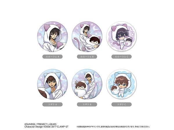 Code Geass: Lelouch of the Rebellion: Glitter Can Badge Kurumi Pajama Ver. 1Box 6pcs