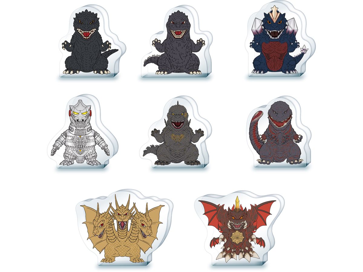 Godzilla Acrylic Block Figure 1Box 8pcs