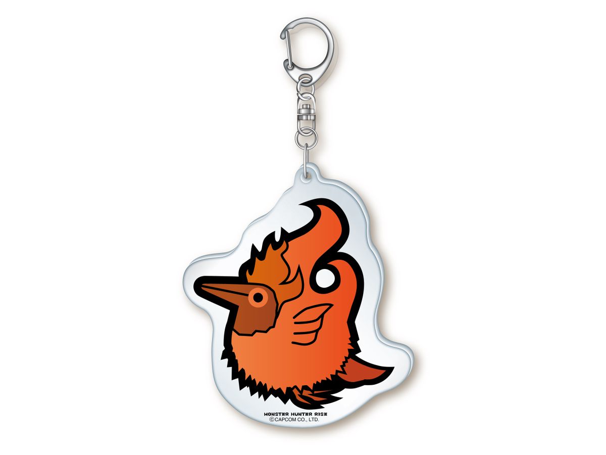 Monster Hunter Rise: Acrylic Push Keychain Red Hitodamadori