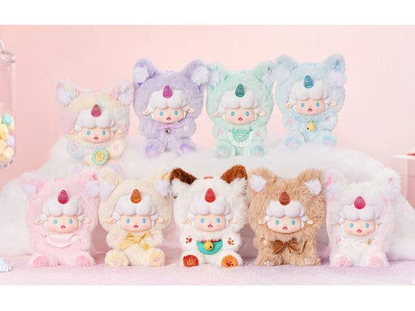 Kurukuru Sheep no Nyan Diary Candy House Series Plush Charm 1Box 8pcs (Reissue)