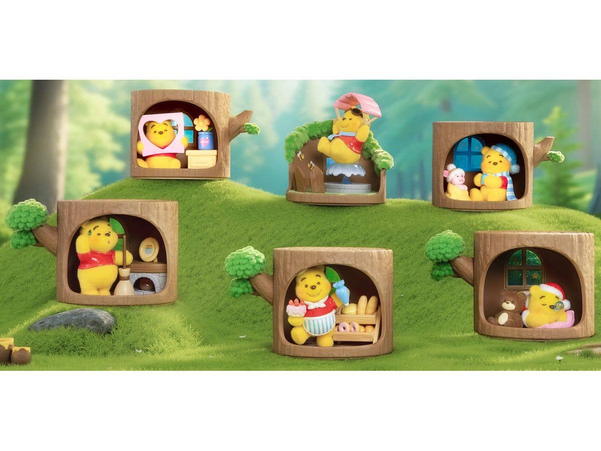 Disney Winnie the Pooh Hundred Acre Wood Tree House Series Figure Blind Box 1Box 6pcs
