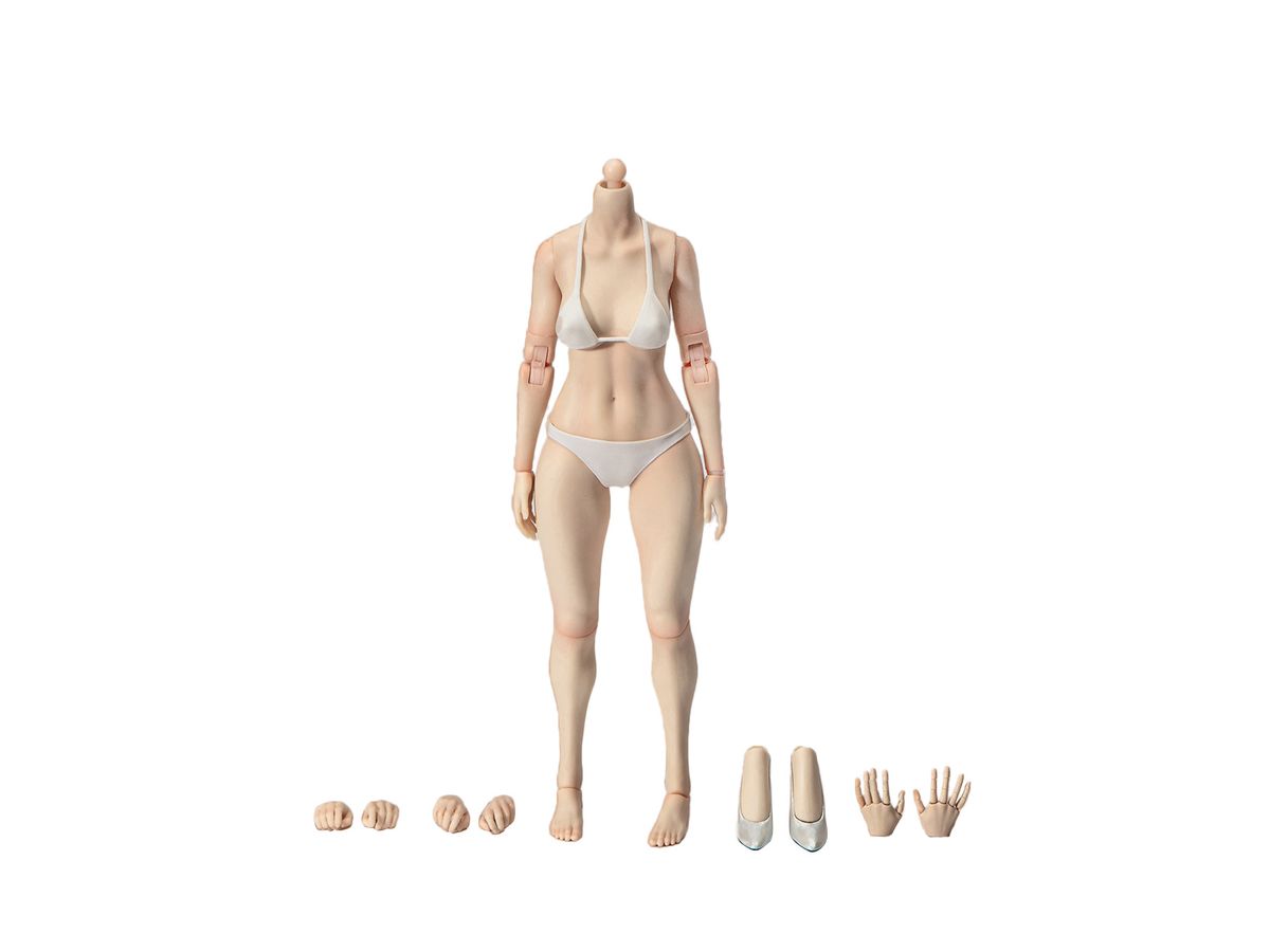 True One Toys Narrow Shoulder Female Body Medium Bust White Skin