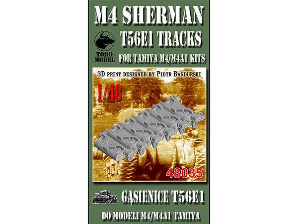 T56E1 Tracks - set for one model, for Tamiya M4/M4A1 kits