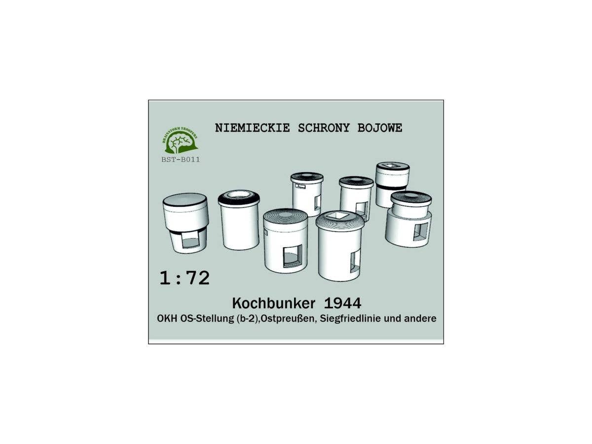 German Combat Shelters - Kochbunker 1944 - OKH OS-Stellung (b-2), Ostpreussen, Siegfiedline und andere