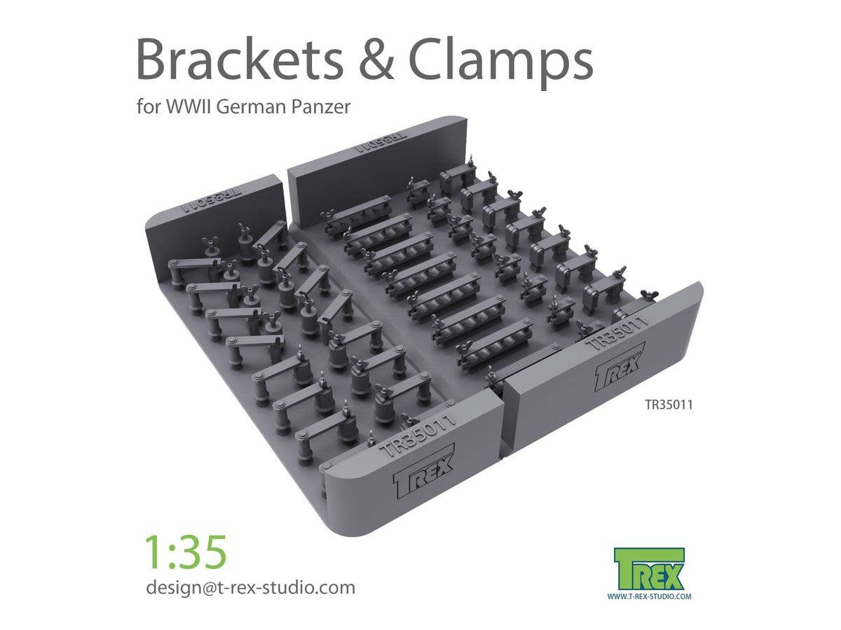 WWII Germany Bracket / Clamp Set