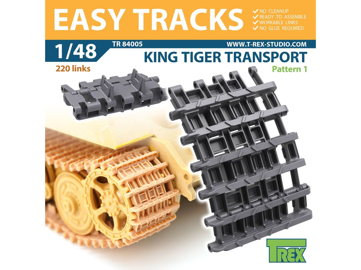 WW.II German King Tiger Rail Transport Track Pattern 1