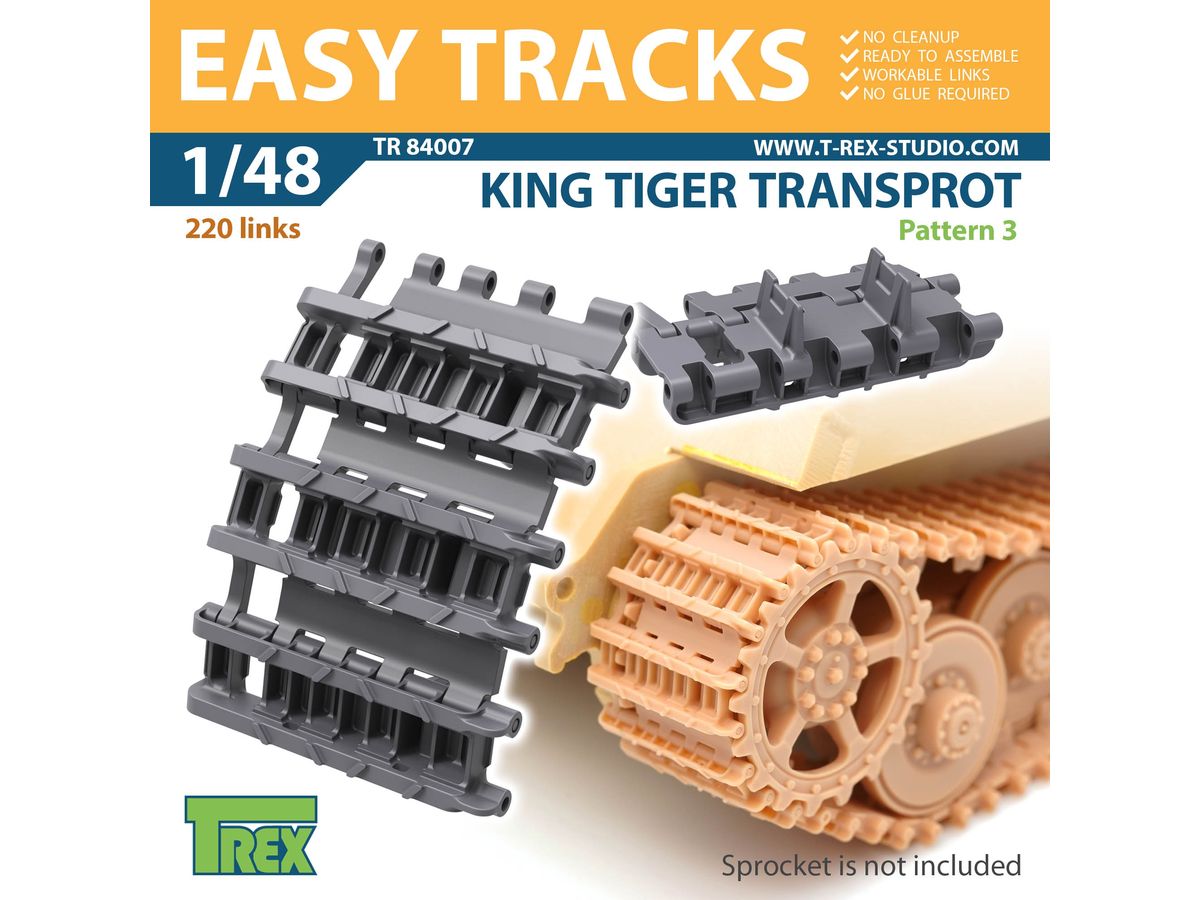 WW.II German King Tiger Rail Transport Track Pattern 3