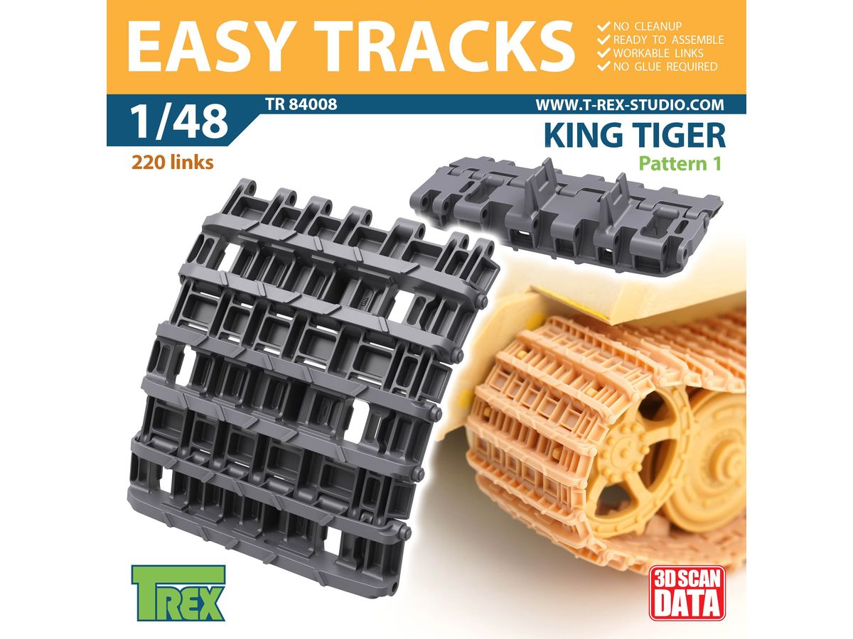 WW.II German King Tiger Track Pattern 1