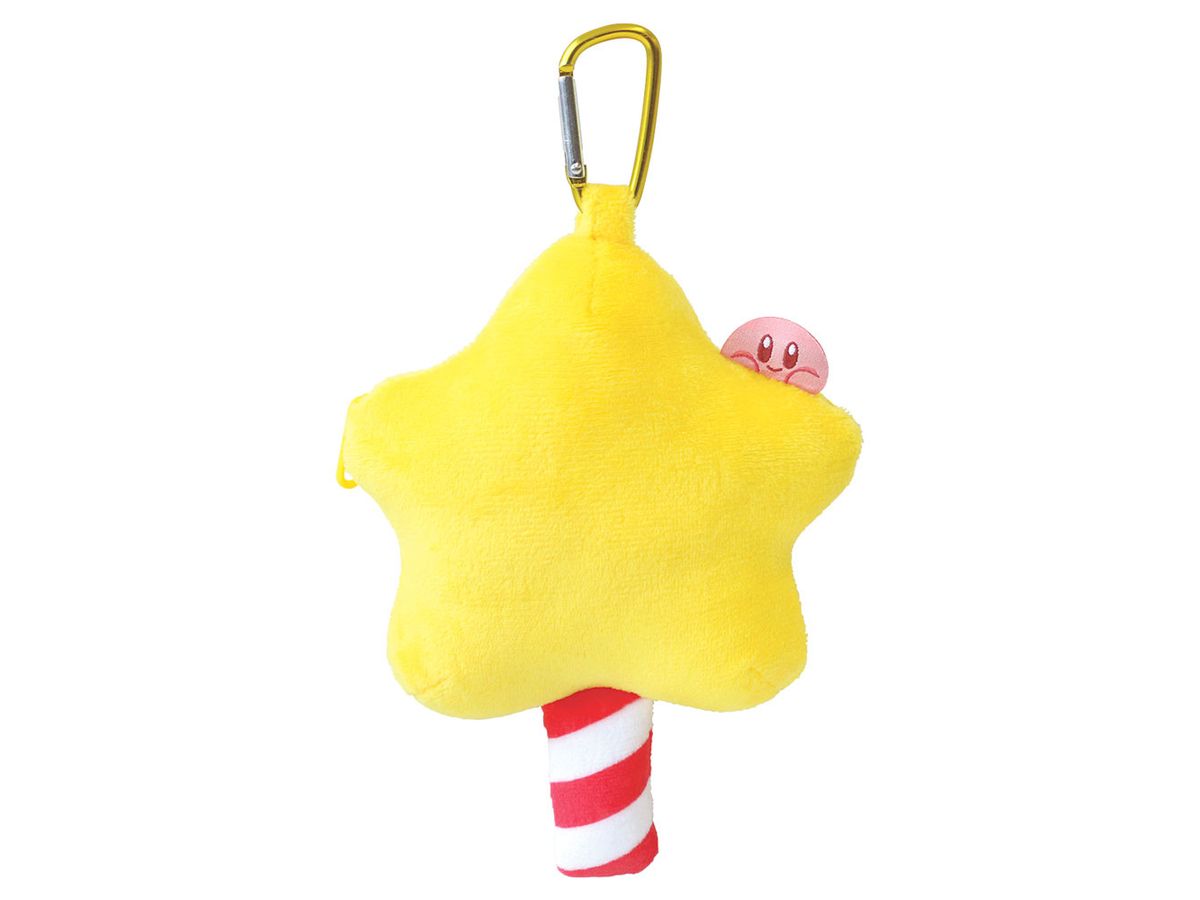 Kirby Of The Stars Plush Zipper Mascot With Carabiner Star Rod