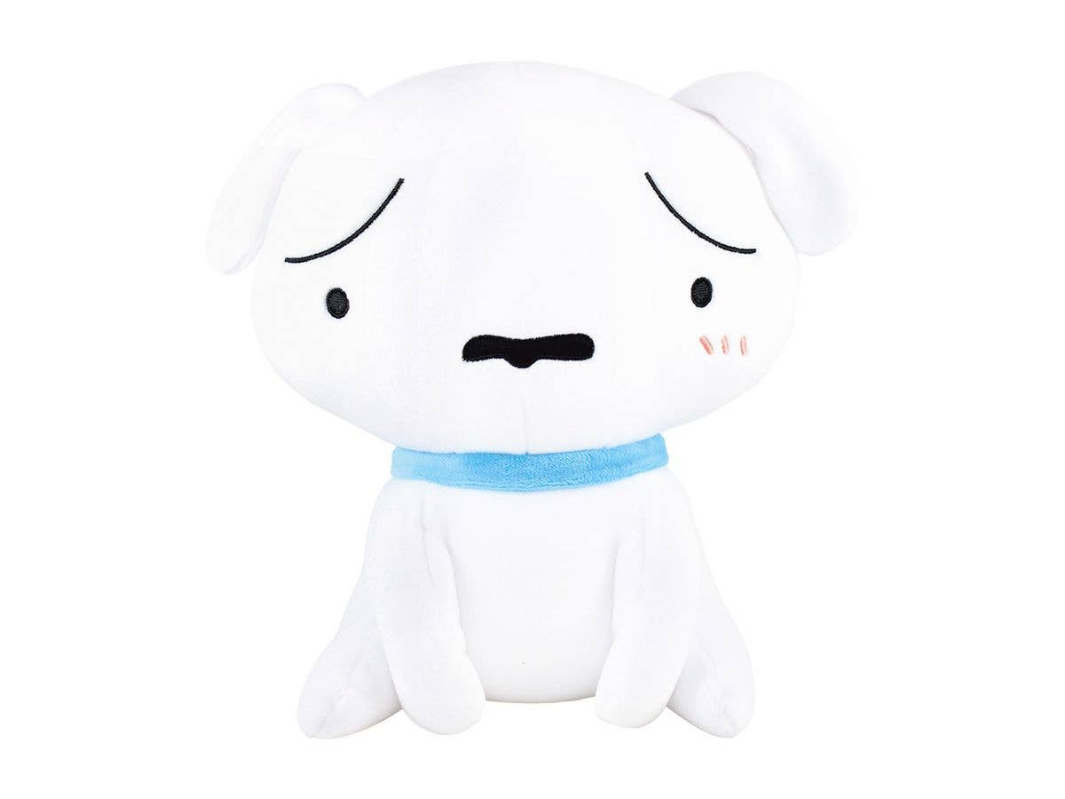 Crayon Shin-chan: Sitting Mugyumocchi Plush Toy Shiro