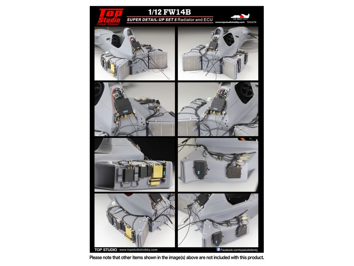 FW14B Super Detail-up Set 5 - Radiator and ECU