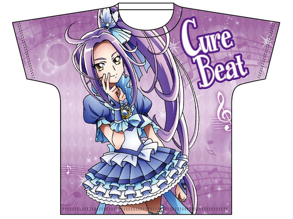 All Pretty Cure Full Color Print T-shirt : Suite Pretty Cure Cure Beat M Size