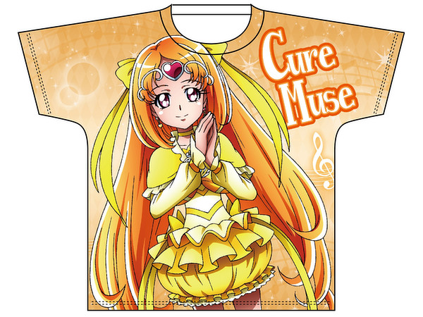 All Pretty Cure Full Color Print T-shirt : Suite Pretty Cure Cure Muse S Size