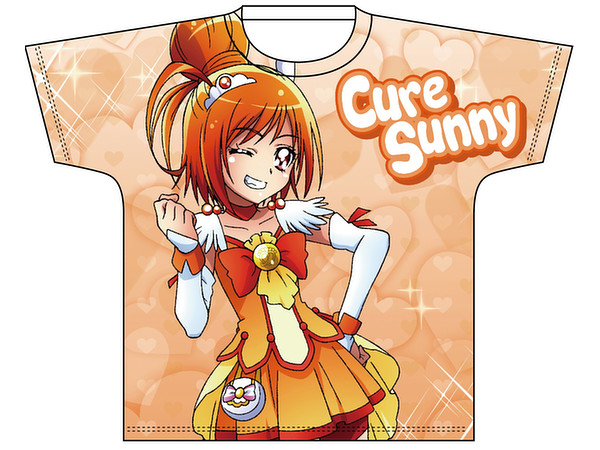 All Pretty Cure Full Color Print T-shirt : Smile Pretty Cure Cure Sunny M Size