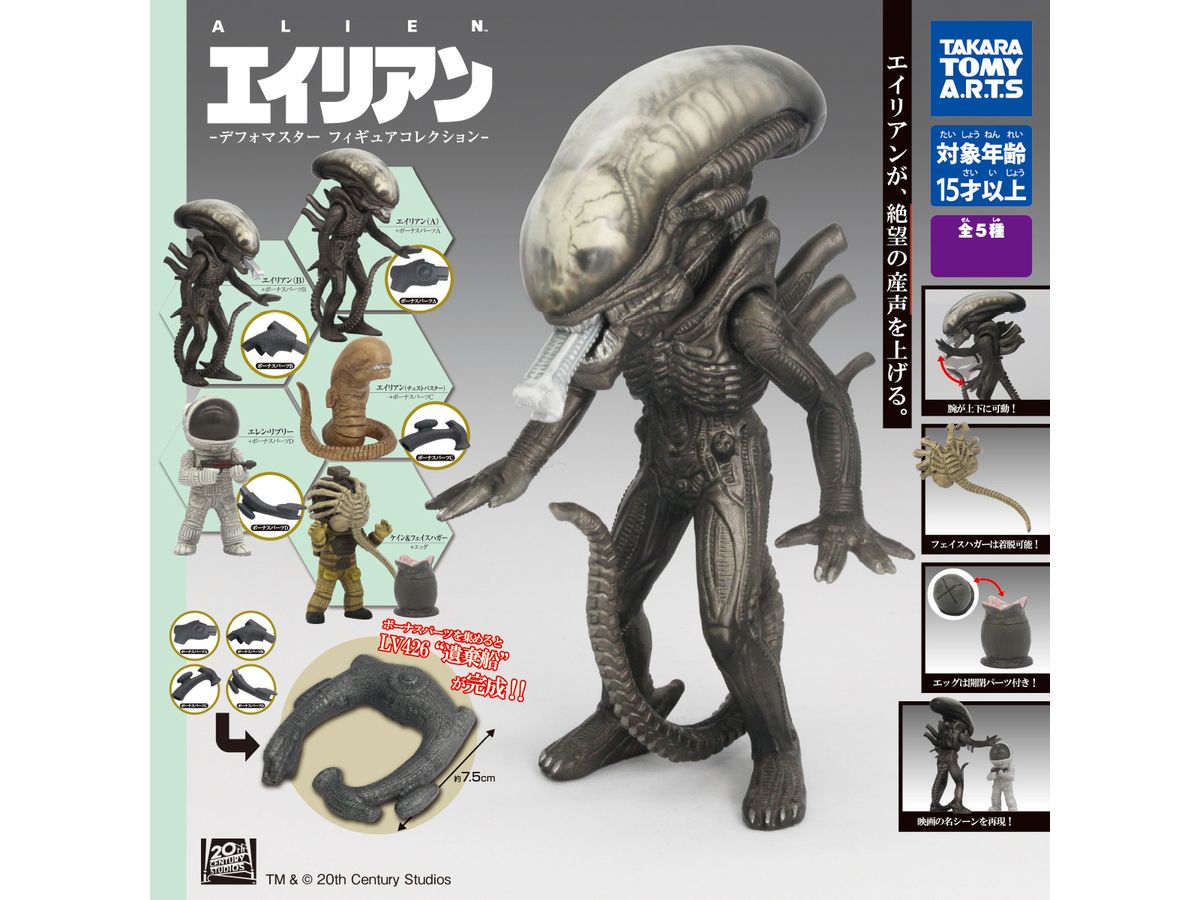 20th Century Studio Alien -Deformer Figure Collection- 1Box 6pcs (Reissue)