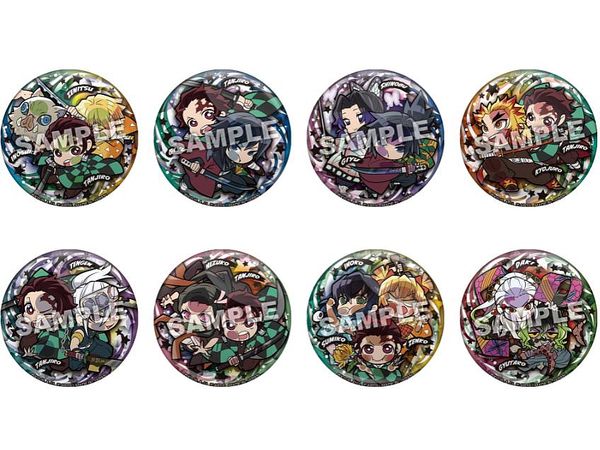 Demon Slayer: Kimetsu no Yaiba: Pita! Deformed Solidarity Can Badge 1Box 8pcs
